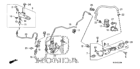 2010 civic EX-L 2 DOOR 5MT CLUTCH MASTER CYLINDER (1.8L) (KA) (KC) diagram 2010 civic EX-L 2 DOOR 5MT CLUTCH MASTER CYLINDER (1.8L) (KA) (KC) diagram