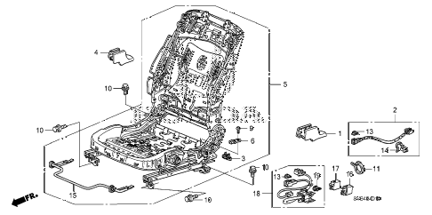 2011 civic EX 2 DOOR 5MT FRONT SEAT COMPONENTS (L.) diagram 2011 civic EX 2 DOOR 5MT FRONT SEAT COMPONENTS (L.) diagram