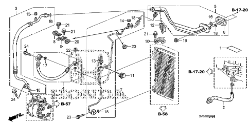 2011 civic EX 2 DOOR 5MT A/C HOSES - PIPES (1.8L) diagram 2011 civic EX 2 DOOR 5MT A/C HOSES - PIPES (1.8L) diagram