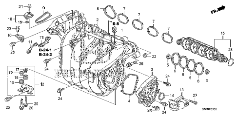 2010 civic EX-L 2 DOOR 5MT INTAKE MANIFOLD (1.8L) diagram 2010 civic EX-L 2 DOOR 5MT INTAKE MANIFOLD (1.8L) diagram