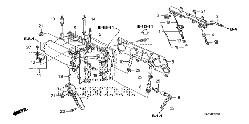 2010 civic SI(NAV) 2 DOOR 6MT INTAKE MANIFOLD (2.0L) diagram 2010 civic SI(NAV) 2 DOOR 6MT INTAKE MANIFOLD (2.0L) diagram