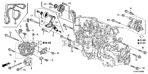 2010 civic EX-L(NAV) 2 DOOR 5MT ALTERNATOR BRACKET (1.8L) diagram 2010 civic EX-L(NAV) 2 DOOR 5MT ALTERNATOR BRACKET (1.8L) diagram