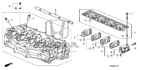 2010 civic LX 2 DOOR 5MT CYLINDER HEAD (1.8L) diagram 2010 civic LX 2 DOOR 5MT CYLINDER HEAD (1.8L) diagram