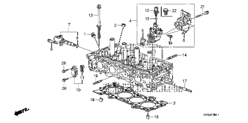 2010 civic SI(HPT,NAV) 2 DOOR 6MT SPOOL VALVE (2.0L) diagram 2010 civic SI(HPT,NAV) 2 DOOR 6MT SPOOL VALVE (2.0L) diagram