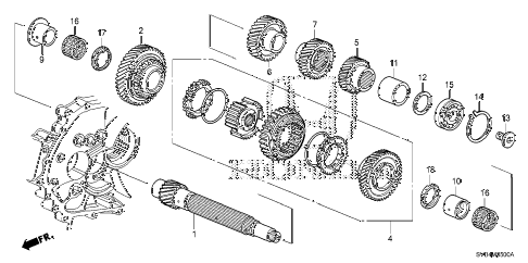 2010 civic LX 2 DOOR 5MT MT COUNTERSHAFT (1.8L) (KA) diagram 2010 civic LX 2 DOOR 5MT MT COUNTERSHAFT (1.8L) (KA) diagram