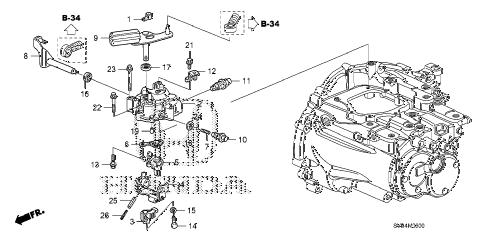2010 civic EX-L(NAV) 2 DOOR 5MT MT SHIFT ARM - SHIFT LEVER (1.8L) diagram 2010 civic EX-L(NAV) 2 DOOR 5MT MT SHIFT ARM - SHIFT LEVER (1.8L) diagram