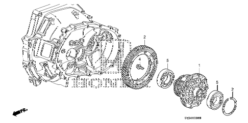 2011 civic EX 2 DOOR 5MT MT DIFFERENTIAL (1.8L) diagram 2011 civic EX 2 DOOR 5MT MT DIFFERENTIAL (1.8L) diagram