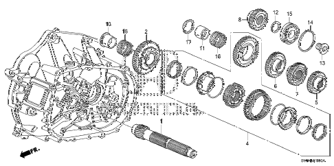 2011 civic SI(HPT) 2 DOOR 6MT MT COUNTERSHAFT (2.0L) (KA) (KC) diagram 2011 civic SI(HPT) 2 DOOR 6MT MT COUNTERSHAFT (2.0L) (KA) (KC) diagram