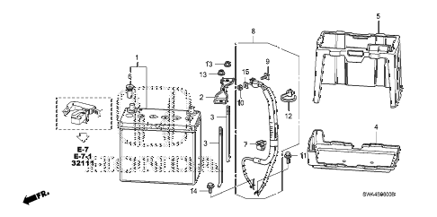 2007 cr-v LX(2WD) 5 DOOR 5AT BATTERY diagram 2007 cr-v LX(2WD) 5 DOOR 5AT BATTERY diagram