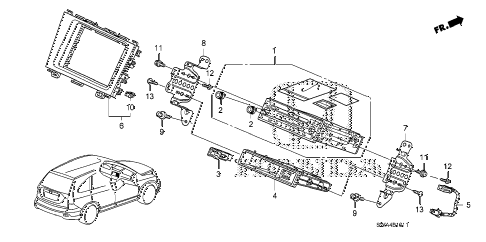 2010 cr-v LX(2WD) 5 DOOR 5AT AUTO RADIO (2) diagram 2010 cr-v LX(2WD) 5 DOOR 5AT AUTO RADIO (2) diagram