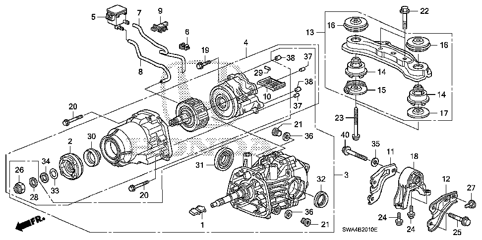 Honda crv differential diagram #6