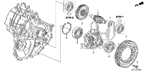 2011 cr-z BASE 3 DOOR CVT CVT DIFFERENTIAL diagram 2011 cr-z BASE 3 DOOR CVT CVT DIFFERENTIAL diagram