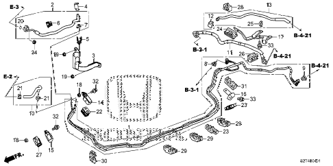 2012 cr-z EX 3 DOOR CVT FUEL PIPE diagram 2012 cr-z EX 3 DOOR CVT FUEL PIPE diagram