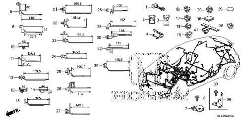 2011 cr-z BASE 3 DOOR CVT HARNESS BAND - BRACKET diagram 2011 cr-z BASE 3 DOOR CVT HARNESS BAND - BRACKET diagram
