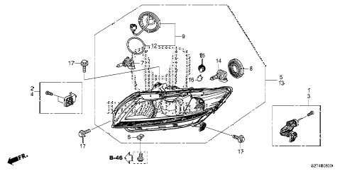 2011 cr-z BASE 3 DOOR CVT HEADLIGHT diagram 2011 cr-z BASE 3 DOOR CVT HEADLIGHT diagram