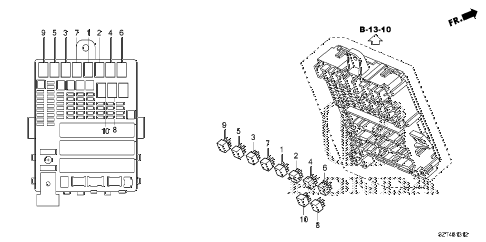 2011 cr-z EX 3 DOOR CVT CONTROL UNIT (CABIN) (2) diagram 2011 cr-z EX 3 DOOR CVT CONTROL UNIT (CABIN) (2) diagram