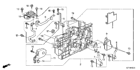 2011 cr-z EX(NV) 3 DOOR CVT IMA JUNCTION BOARD diagram 2011 cr-z EX(NV) 3 DOOR CVT IMA JUNCTION BOARD diagram
