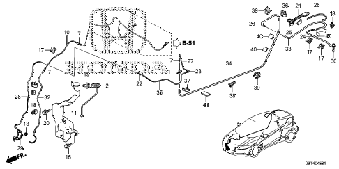 2012 cr-z EX(NV) 3 DOOR CVT WINDSHIELD WASHER (KA) diagram 2012 cr-z EX(NV) 3 DOOR CVT WINDSHIELD WASHER (KA) diagram
