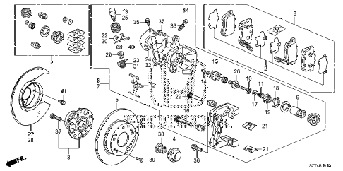 2011 cr-z EX(NV) 3 DOOR CVT REAR BRAKE diagram 2011 cr-z EX(NV) 3 DOOR CVT REAR BRAKE diagram