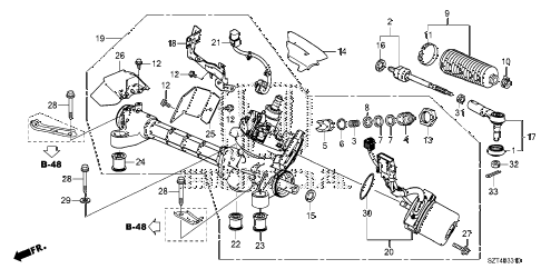 2011 cr-z EX 3 DOOR CVT P.S. GEAR BOX (EPS) diagram 2011 cr-z EX 3 DOOR CVT P.S. GEAR BOX (EPS) diagram