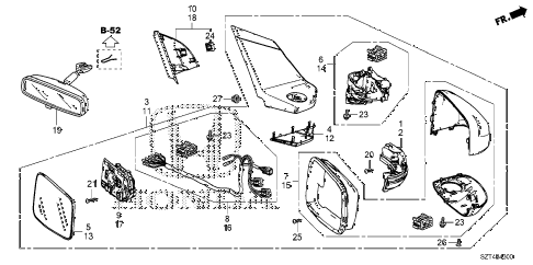 2012 cr-z EX 3 DOOR CVT MIRROR diagram 2012 cr-z EX 3 DOOR CVT MIRROR diagram