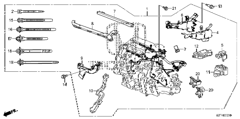 2011 cr-z EX 3 DOOR CVT ENGINE WIRE HARNESS diagram 2011 cr-z EX 3 DOOR CVT ENGINE WIRE HARNESS diagram