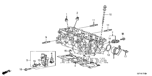 2012 cr-z EX(NV) 3 DOOR CVT SPOOL VALVE diagram 2012 cr-z EX(NV) 3 DOOR CVT SPOOL VALVE diagram