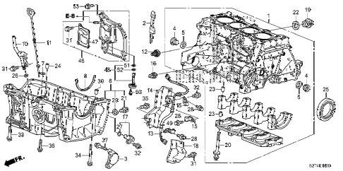 2011 cr-z EX 3 DOOR CVT CYLINDER BLOCK - OIL PAN diagram 2011 cr-z EX 3 DOOR CVT CYLINDER BLOCK - OIL PAN diagram