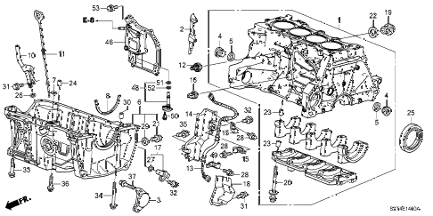 2011 cr-z BASE 3 DOOR CVT CYLINDER BLOCK - OIL PAN diagram 2011 cr-z BASE 3 DOOR CVT CYLINDER BLOCK - OIL PAN diagram