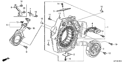 2011 cr-z EX(NV) 3 DOOR CVT IMA MOTOR diagram 2011 cr-z EX(NV) 3 DOOR CVT IMA MOTOR diagram
