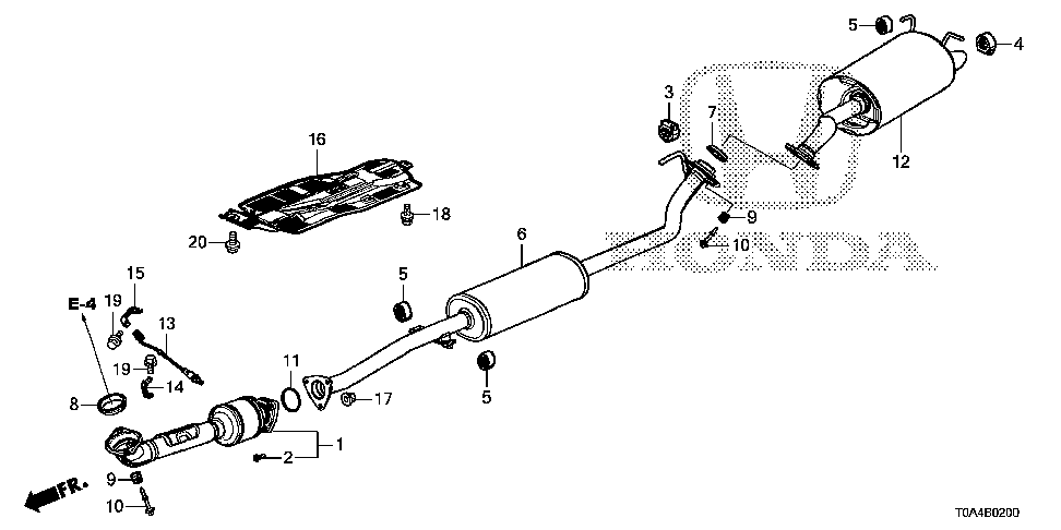 1999 Honda crv exhaust system #7