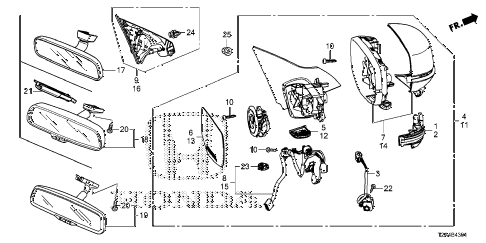 2013 accord EX-L 4 DOOR CVT MIRROR (2) diagram 2013 accord EX-L 4 DOOR CVT MIRROR (2) diagram