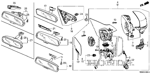 2013 accord EX-L 4 DOOR CVT MIRROR (2) diagram 2013 accord EX-L 4 DOOR CVT MIRROR (2) diagram