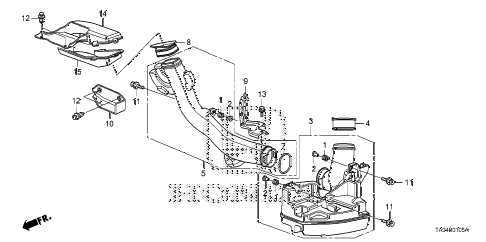 2010 accord EX 4 DOOR 5MT RESONATOR CHAMBER (L4) diagram 2010 accord EX 4 DOOR 5MT RESONATOR CHAMBER (L4) diagram