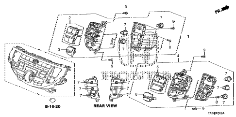 2009 accord EX-L(NAVI) 4 DOOR 5MT AUTO AIR CONDITIONER CONTROL (NAVIGATION) diagram 2009 accord EX-L(NAVI) 4 DOOR 5MT AUTO AIR CONDITIONER CONTROL (NAVIGATION) diagram