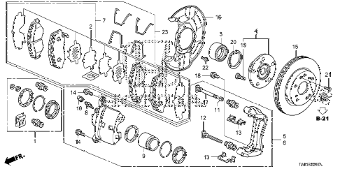 2010 accord LX+ 4 DOOR 5MT FRONT BRAKE (1) diagram 2010 accord LX+ 4 DOOR 5MT FRONT BRAKE (1) diagram