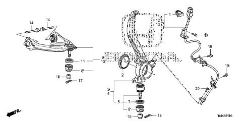 2008 accord EX-L 4 DOOR 5MT KNUCKLE diagram 2008 accord EX-L 4 DOOR 5MT KNUCKLE diagram