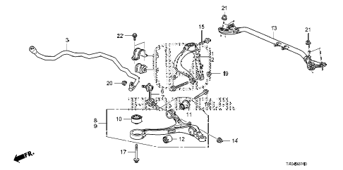 2010 accord EX 4 DOOR 5MT FRONT LOWER ARM diagram 2010 accord EX 4 DOOR 5MT FRONT LOWER ARM diagram