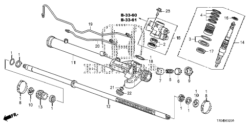 2010 accord EX-L 4 DOOR 5MT P.S. GEAR BOXCOMPONENTS diagram 2010 accord EX-L 4 DOOR 5MT P.S. GEAR BOXCOMPONENTS diagram
