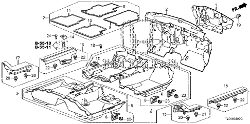 2010 accord EX 4 DOOR 5MT FLOOR MAT diagram 2010 accord EX 4 DOOR 5MT FLOOR MAT diagram