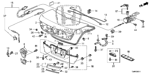 2011 accord LX+(PZEV) 4 DOOR 5AT TRUNK LID (2) diagram 2011 accord LX+(PZEV) 4 DOOR 5AT TRUNK LID (2) diagram