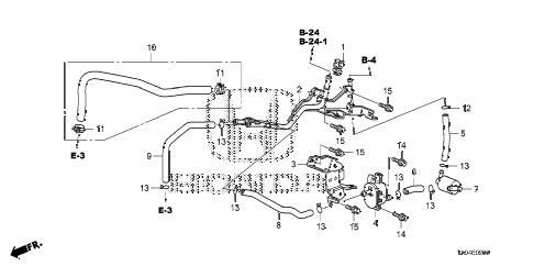 2008 accord LX+ 4 DOOR 5MT INSTALL PIPE - TUBING (L4) diagram 2008 accord LX+ 4 DOOR 5MT INSTALL PIPE - TUBING (L4) diagram