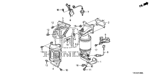 2008 accord EX 4 DOOR 5MT CONVERTER (L4) diagram 2008 accord EX 4 DOOR 5MT CONVERTER (L4) diagram
