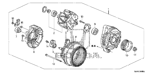2010 accord EX-L 4 DOOR 5MT ALTERNATOR (DENSO) (L4) diagram 2010 accord EX-L 4 DOOR 5MT ALTERNATOR (DENSO) (L4) diagram