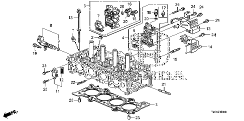 2008 accord EX-L(NAVI) 4 DOOR 5MT VTC OIL CONTROL VALVE (L4) diagram 2008 accord EX-L(NAVI) 4 DOOR 5MT VTC OIL CONTROL VALVE (L4) diagram