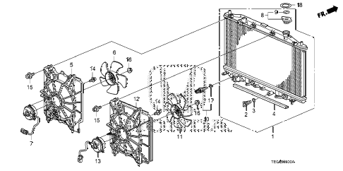 2010 accord EX-L(NAVI) 2 DOOR 5MT RADIATOR (L4) (DENSO) diagram 2010 accord EX-L(NAVI) 2 DOOR 5MT RADIATOR (L4) (DENSO) diagram