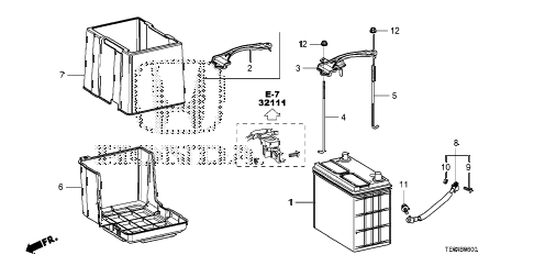 2011 accord EX 2 DOOR 5AT BATTERY (L4) diagram 2011 accord EX 2 DOOR 5AT BATTERY (L4) diagram