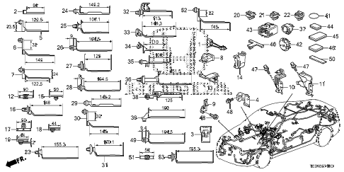 2008 accord EXL-V6(NAVI) 2 DOOR 6MT HARNESS BAND - BRACKET diagram 2008 accord EXL-V6(NAVI) 2 DOOR 6MT HARNESS BAND - BRACKET diagram