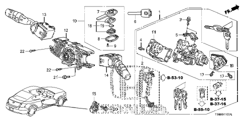 2011 accord LX-S 2 DOOR 5MT COMBINATION SWITCH diagram 2011 accord LX-S 2 DOOR 5MT COMBINATION SWITCH diagram