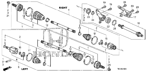 2010 accord EXL-V6 2 DOOR 6MT DRIVESHAFT - HALF SHAFT (V6) (MT) diagram 2010 accord EXL-V6 2 DOOR 6MT DRIVESHAFT - HALF SHAFT (V6) (MT) diagram